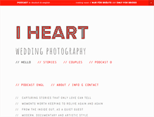 Tablet Screenshot of iheart-weddingphotography.com